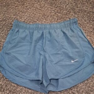 Nike Women's Light Blue Athletic Shorts